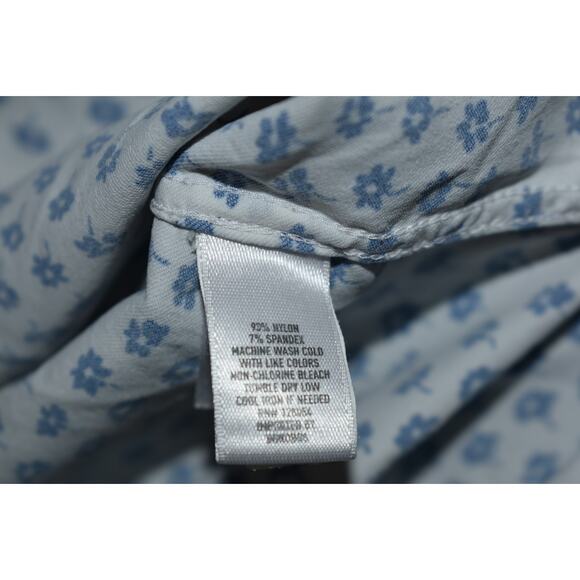 Bonobos Performance Shirt Mens Size Large Slim Fit Stretch Blue Floral - Picture 5 of 7